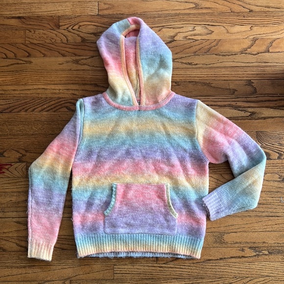 Frankie’s Bikinis Rainbow Knit Aiden Sweater Hoodie Size S - Picture 2 of 4